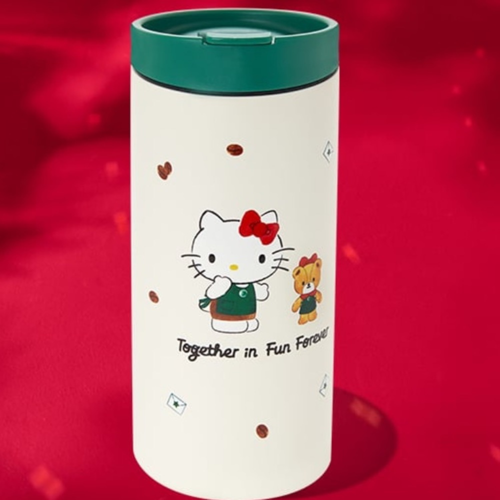 Starbucks x Hello Kitty Limited Edition Stainless Steel Hot Cold Tumbler 12 Oz